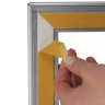 Рамка WindowFrame 25 мм двухсторонняя, серебро, A4-A0