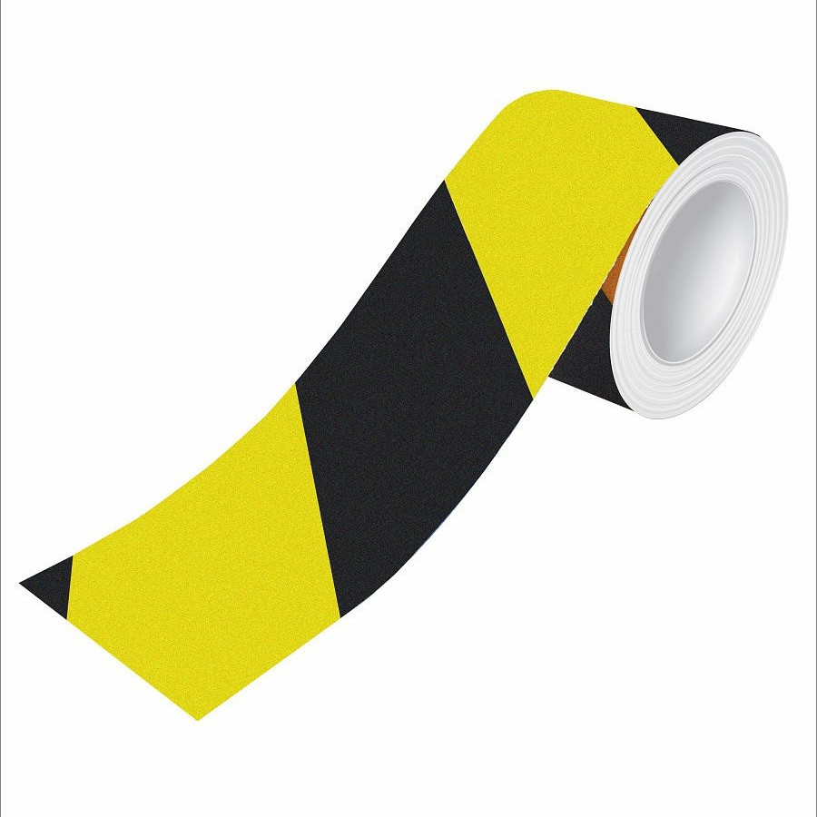 Лента черно-желтая, стойкая к истиранию (3 м)